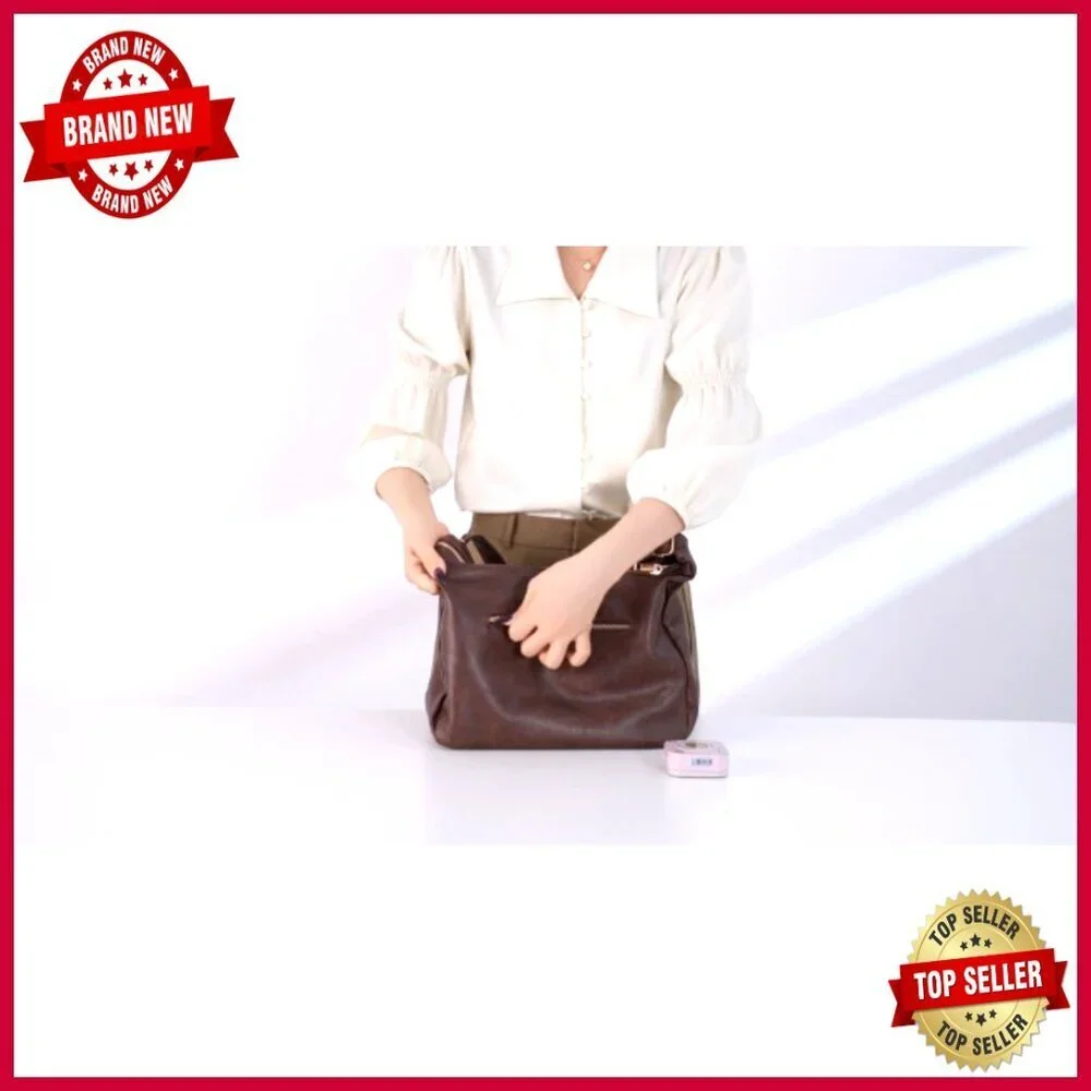 Foldable Vegan Leather Hobo Bag Adjustable Strap Large Capacity Tote